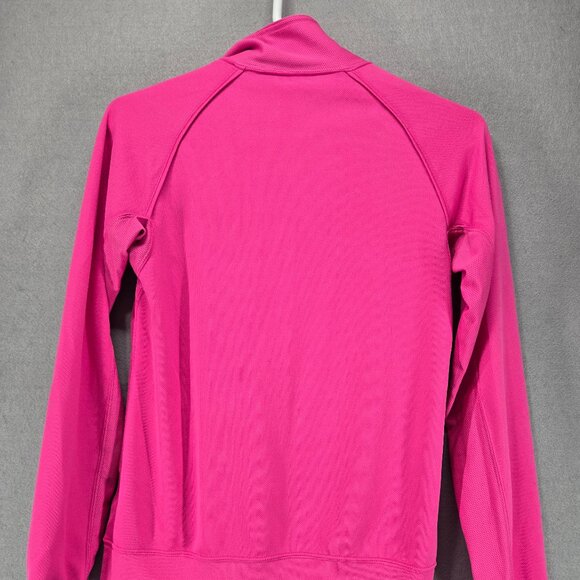 Nike Dri-Fit Long Sleeve Activewear, 1/4 zip, Hot Pink, Running, Pullover, Small - Picture 7 of 10